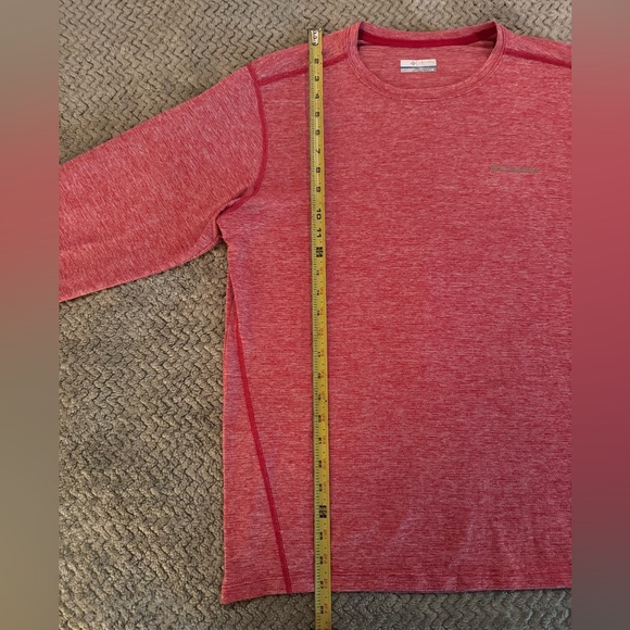 Columbia Red Heathered Long Sleeve Shirt - Picture 5 of 6